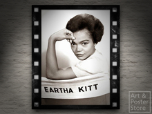 Entertainment Diva Eartha Kitt | Mesh Monochrome Wall Panel