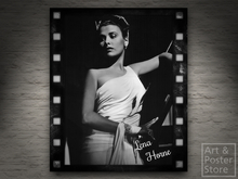 Movie and singing Diva Lena Horne | Mesh Monochrome Wall Panel