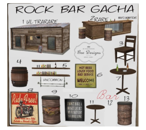 Bee Designs Rock Bar Gacha 3