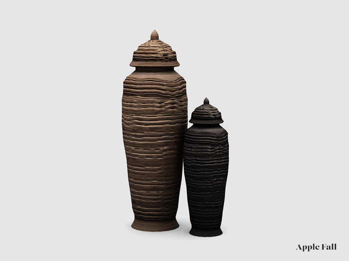 Apple Fall Wooden Tribal Jars