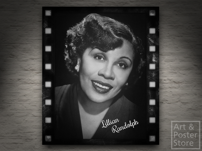 Movie Diva Lillian Randolph | Mesh Monochrome Wall Panel