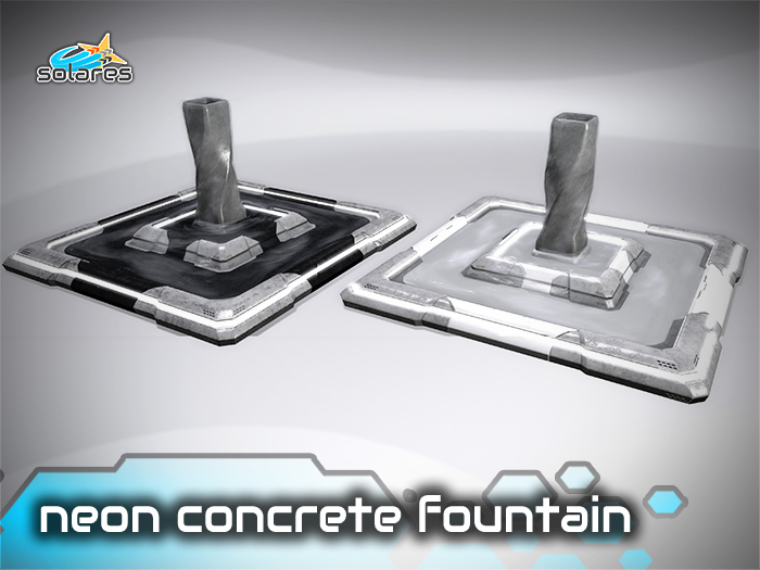solares >> Neon Concrete Fountain