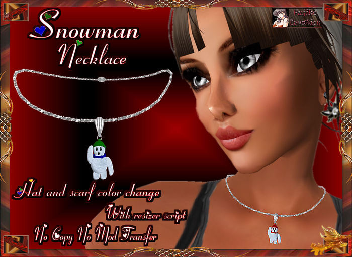 Snowman Necklace 