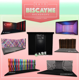 SAYO - Biscayne Backdrops Full Set inc RARE