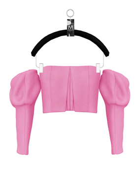 Second Life Marketplace - Heidi Puff Top — Hot Pink