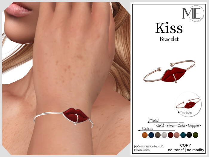 ME Kiss Bracelet (Boxed. Wear me)
