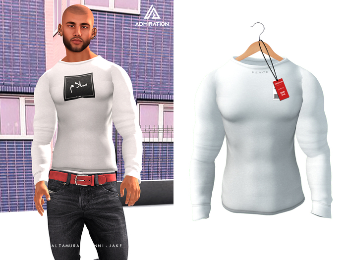 Admiration - Peace Tee Grey Jake Gianni 