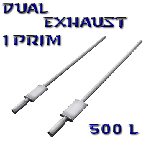 Dual Exhaust  Pipes Box