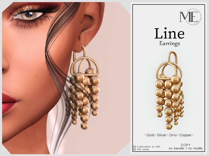 ME Line Earrings (Boxed. Wear me)