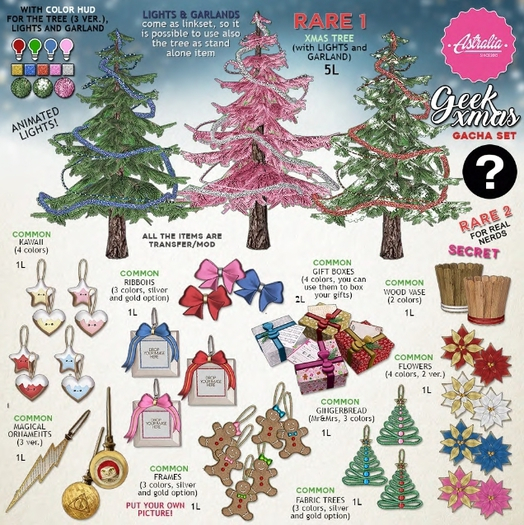 Astralia - Ribbon tree decor (blue)