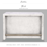 Dahlia - Beth - Marble Bar Feature - Silver 