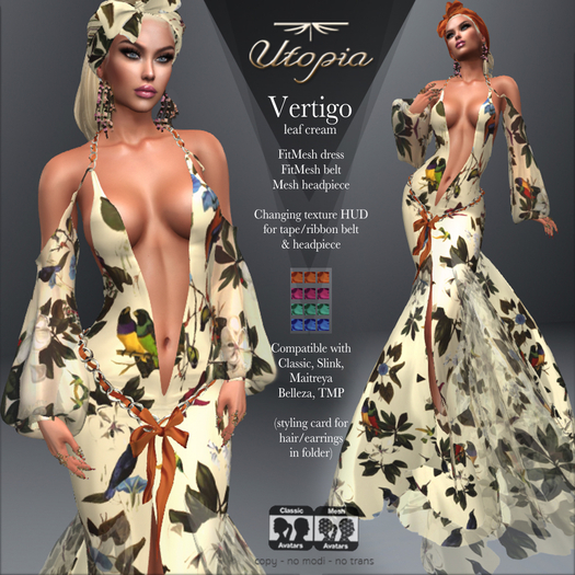 Utopia Vertigo leaf cream