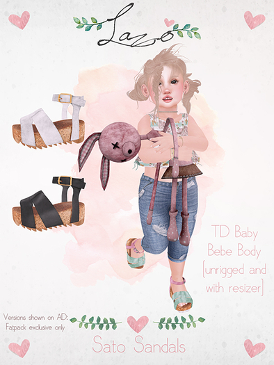 ~Lazo - Sato Sandals - FATPACK