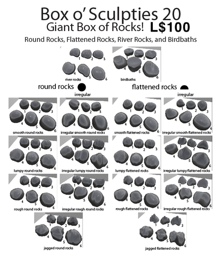 Box o' Sculpties 20 - Rocks