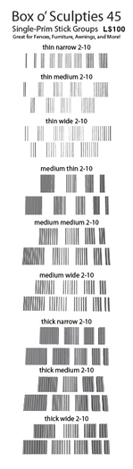 Box o' Sculpties 45 - Sticks