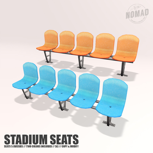 NOMAD // STADIUM SEATS // BLUE ORANGE