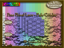 Fine Floral Lace Pale Combo Textures