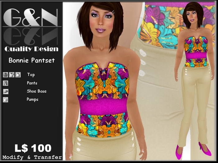 G&N Quality Design Bonnie Pant Set