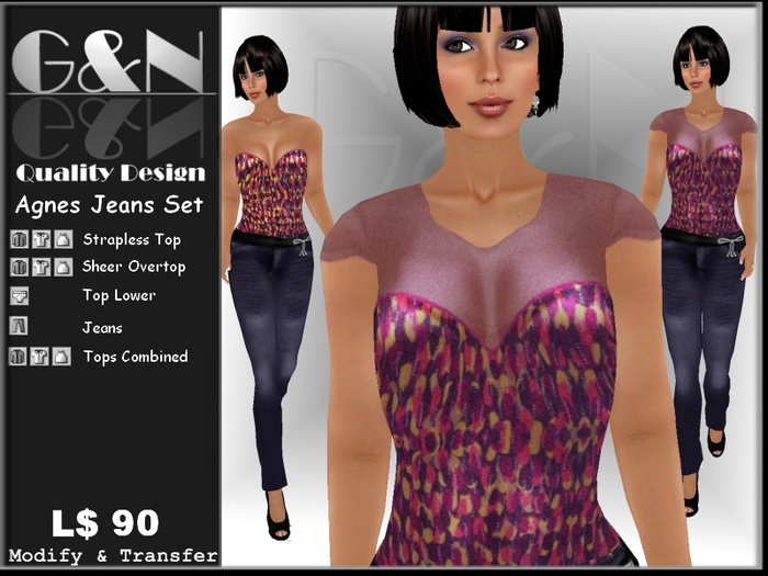 G&N Quality Design Agnes Jeans Set