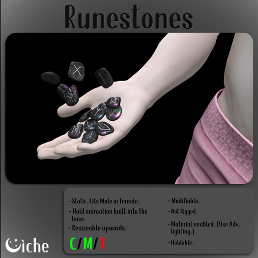 Oiche - Runestones (Black)