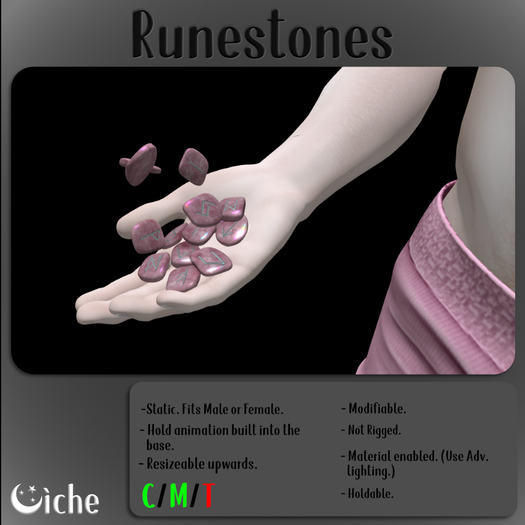 Oiche - Runestones (Pink)
