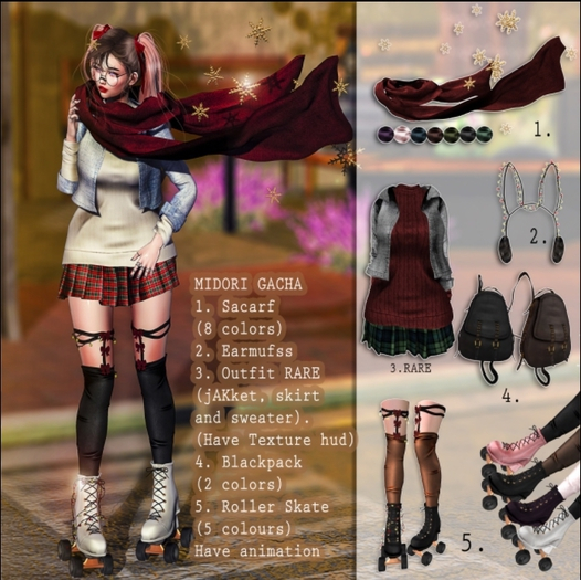 GACHA - UNA.Scarf Blue