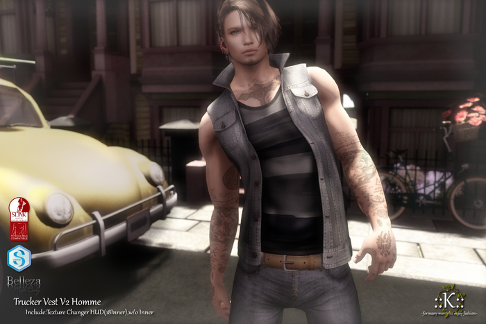 ::K:: Trucker Vest V2 Homme FAT [BOX]