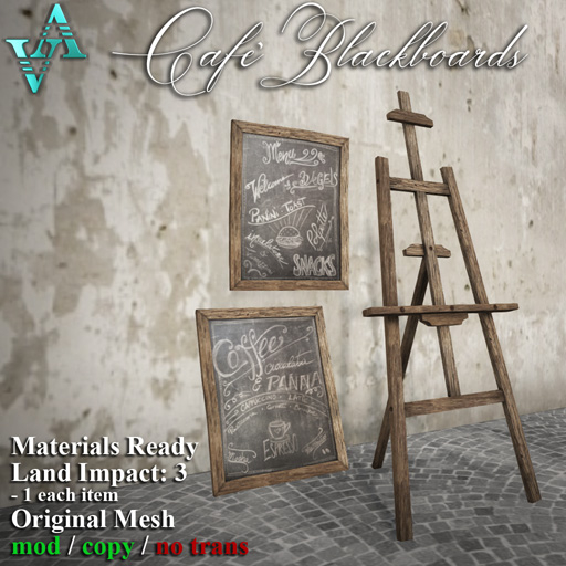 Atelier Visconti Cafe' Blackboards