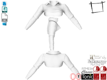 Dae Obj FBX For Women's Shirt Neck Crop Top Slink, Maitreya, Belleza, Tonic
