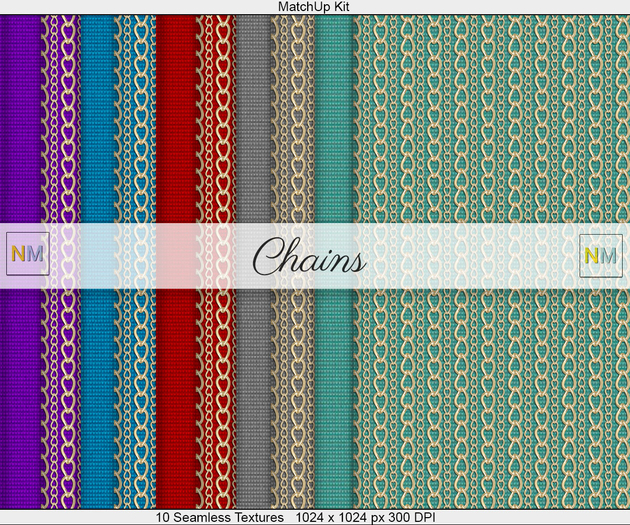 Chains Matchup Kit 10 Seamless Textures NM