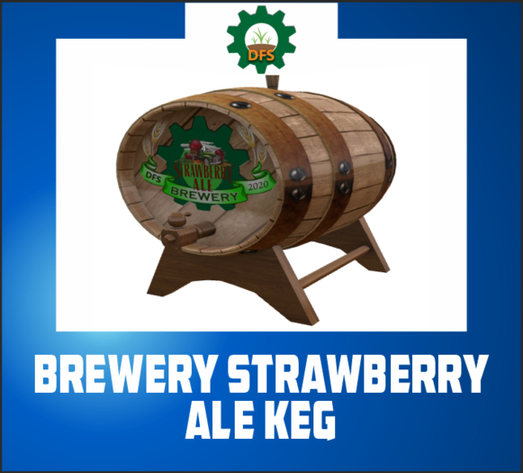 DFS BREWERY STRAWBERRY ALE KEG (texture)