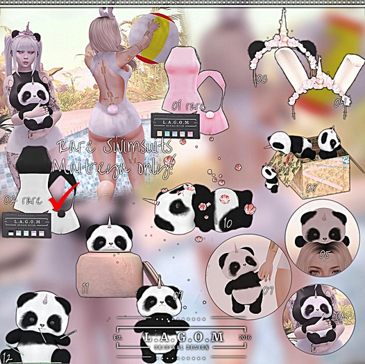 02. LAGOM - Tilly Swimsuit - Twotone RARE