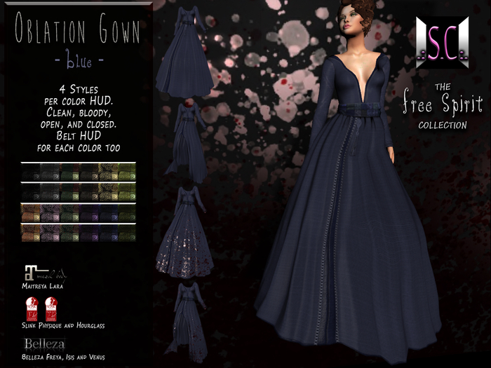.:S.C:. Free Spirit - Oblation Gown - Blue