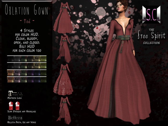 .:S.C:. Free Spirit - Oblation Gown - Red