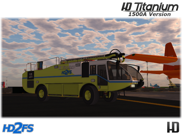 ARFF Fire Truck; HD Titanium 1500A