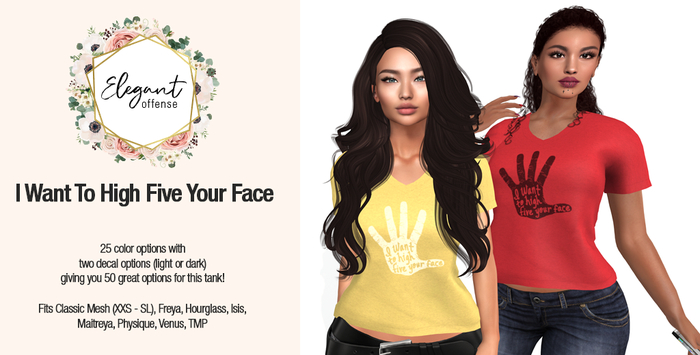 Elegant Offense - High Five Your Face GIFT $1L 
