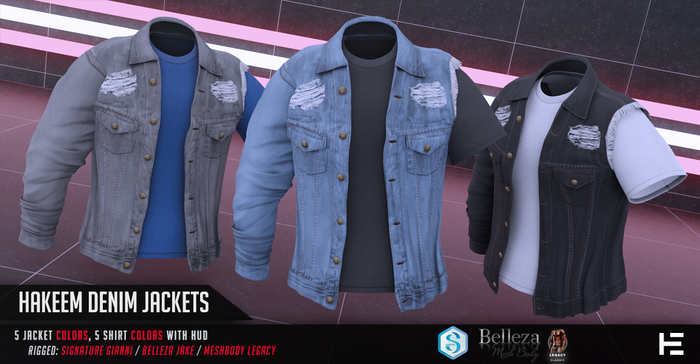 HEVO - Hakeem Denim Jacket Light Blue B.