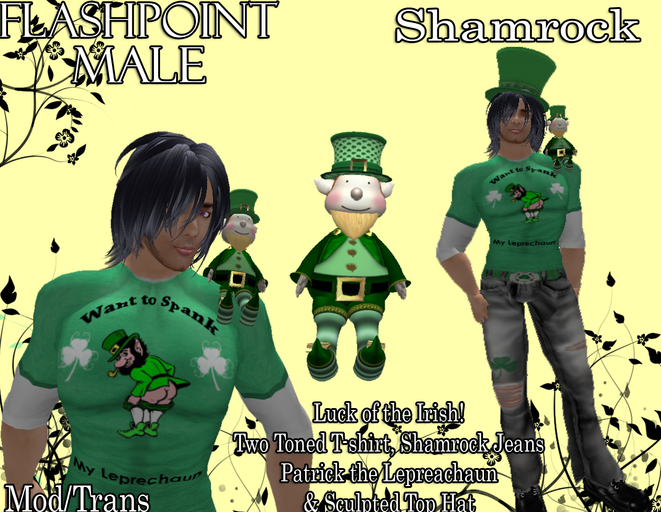 *Flashpoint* Shamrock Male (St. Patrick's Day Costume) tagStPatricksDay
