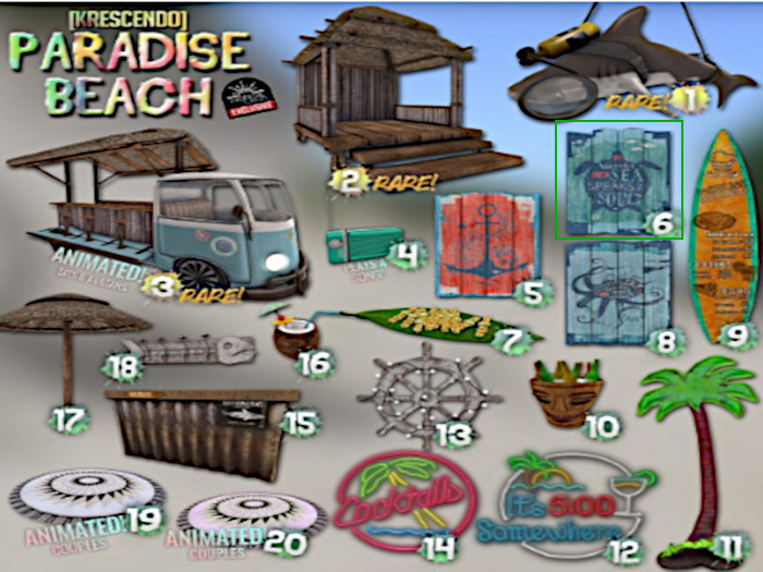 [Kres] Paradise Beach - Turtle Frame (6)