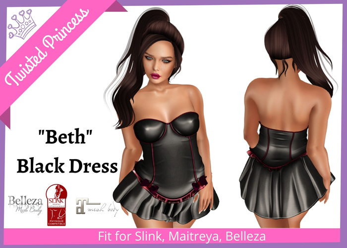TP - Beth Black Dress -packer