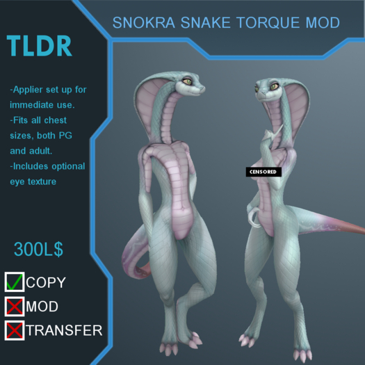 TLDR Snokra Snake Torque Mod