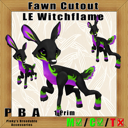 Fawn Cutout LE Witchflame, Oct. 2017