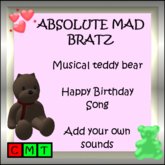 Musical teddybear Happy Birthday Song