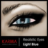 Karma - Realistic Eyes Unisex Light Blue