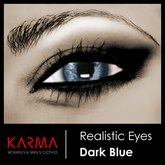 Karma - Realistic Eyes Unisex Dark Blue