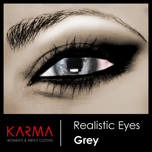 Karma - Realistic Eyes Unisex Grey