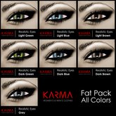 Karma - Realistic Eyes Unisex Fat Pack - 7 Colors