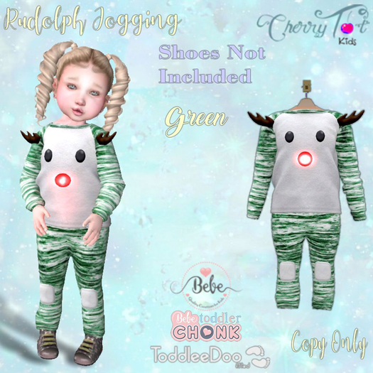 *Cherry Tot* TDB/Bebe Rudolph Jogging Green (Wear&Click)