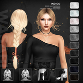 Wasabi // Indigo Mesh Hair - B&W