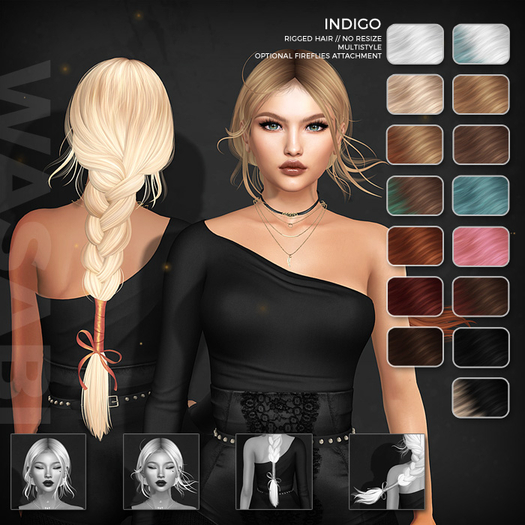 Wasabi // Indigo Mesh Hair - Basics